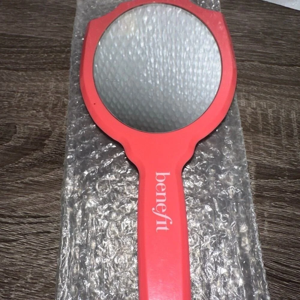 Benefit Cosmetics Rhinestone Crystal Sparkly Makeup Hand Mirror face‎